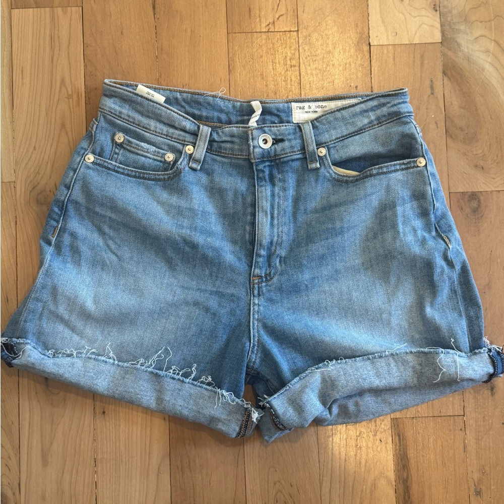 rag & bone Light Blue Jean Shorts